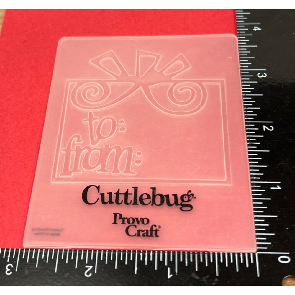 Cuttlebug Provo Craft To: From: Embossing Folder Template - Picture 2 of 3
